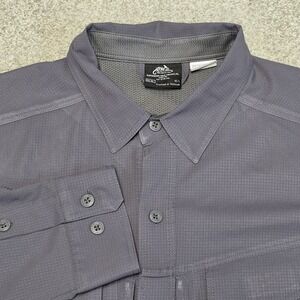 Helikon Tex‎ Shirt Mens Large Gray Defender Mk2 Tropical Hike Fishing Vented
